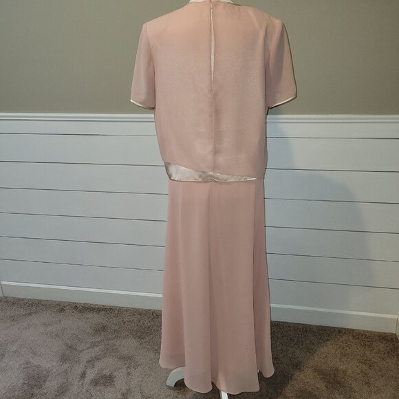 Elegant-Upscale -Formal Soft Pink Colored Formal Dress Size 8 - Picture 3 of 12